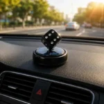 Solar Powered Rotating Dice Car Air Freshener: Creative Dashboard Fragrance Diffuser - Image 2