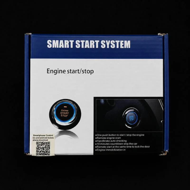 Untitled design - 2026-06-21T184540.189 Smart Push Button Engine Start Stop System with Smartphone Control | Remote Start Auto Door Lock Handbrake Check and Engine Immobilizer for All Vehicles - Image 1