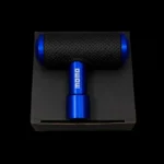 Momo T-Shape Gear Shift Knob with Textured Rubber Grip and Aluminum Collar | Universal Manual Transmission Shifter Knob in Red and Blue